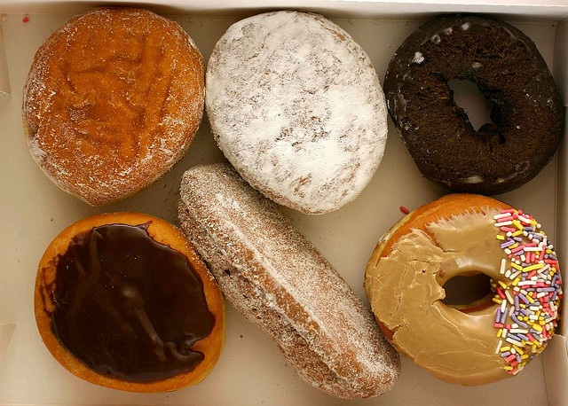 donuts, april fools, crave catering, catering, catering in austin, jelly filled donuts