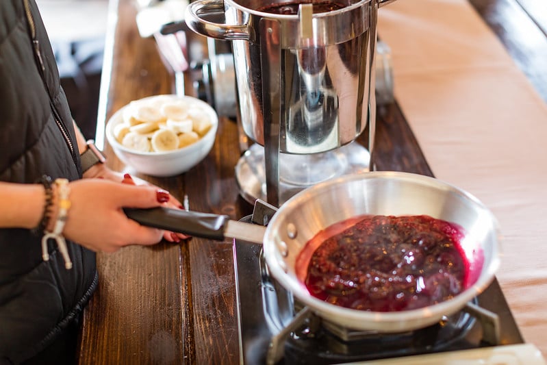 Interactive Food Station at Holiday Lunch