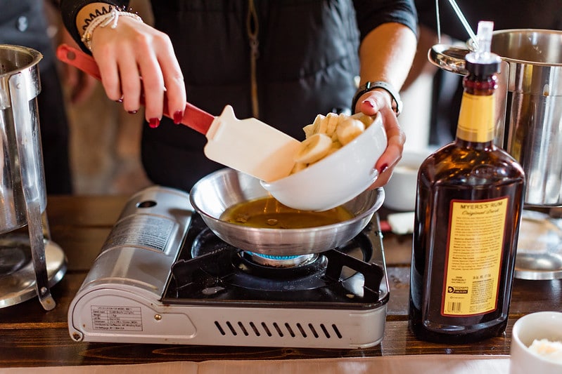 Interactive Food Stations - Bananas Foster