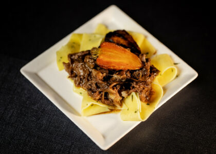 Red Wine Pappardelle with Braised Legacy Farms Oxtail
