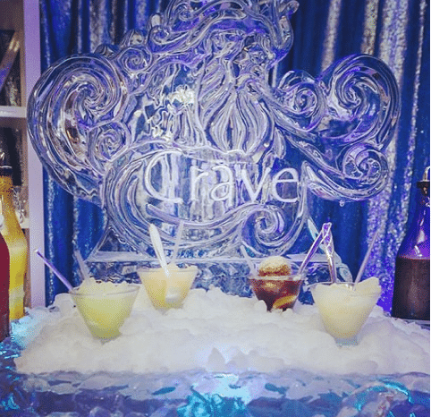 ice sculpture, crave catering, austin catering, catering, vendor spotlight, ice, ice display