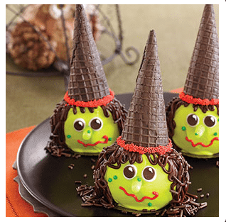halloween, halloween recipes, recipes, crave catering, trick or treat, creative decorating, ghosts, frankenstein, witches