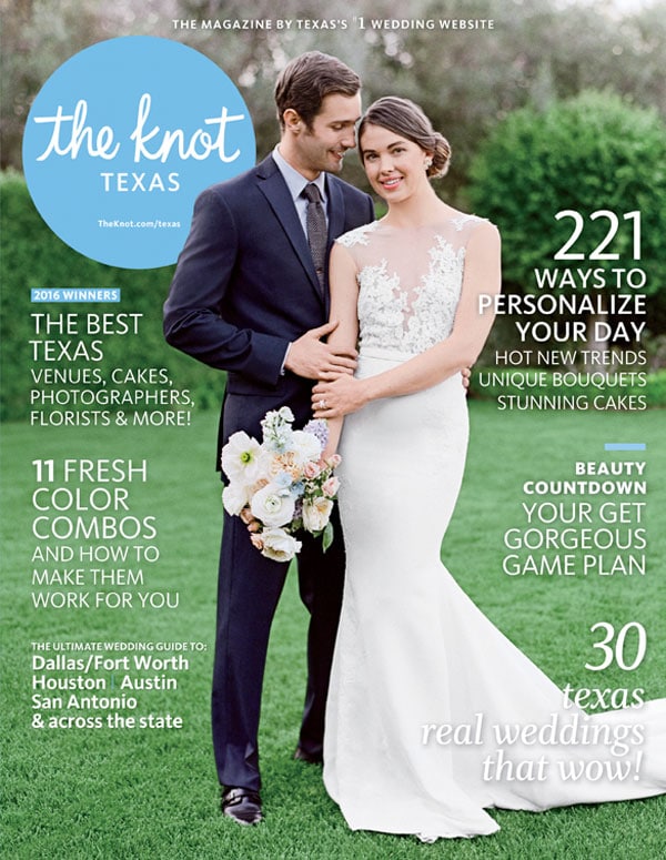 The Knot Texas Cover Featuring Crave Catering