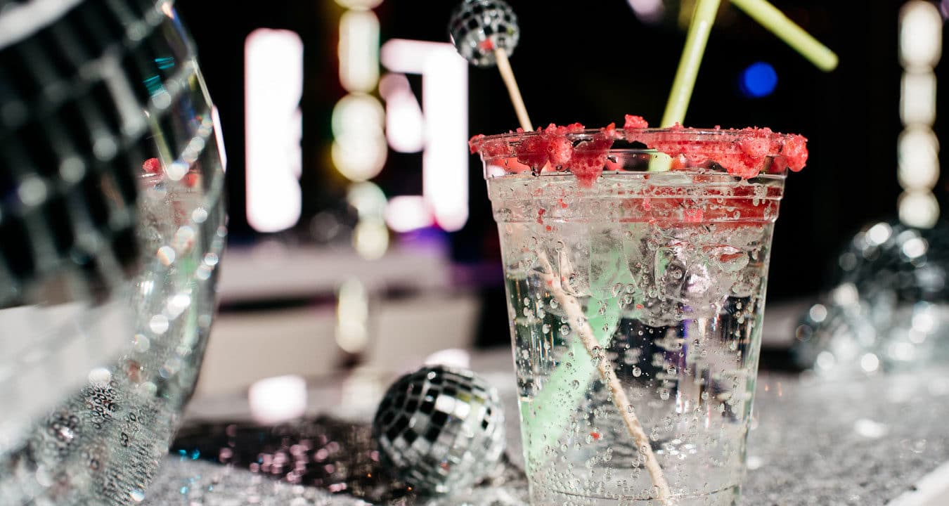 signature cocktail at a corporate event
