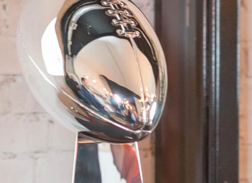 Lombardi trophy at the Visa Everywhere Lounge