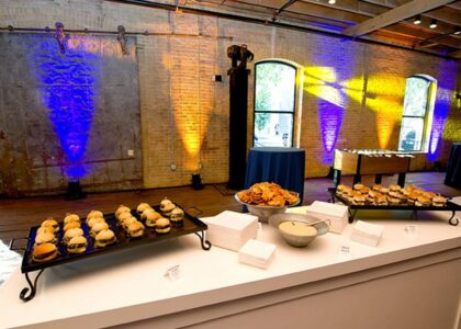 slider station at a corporate event