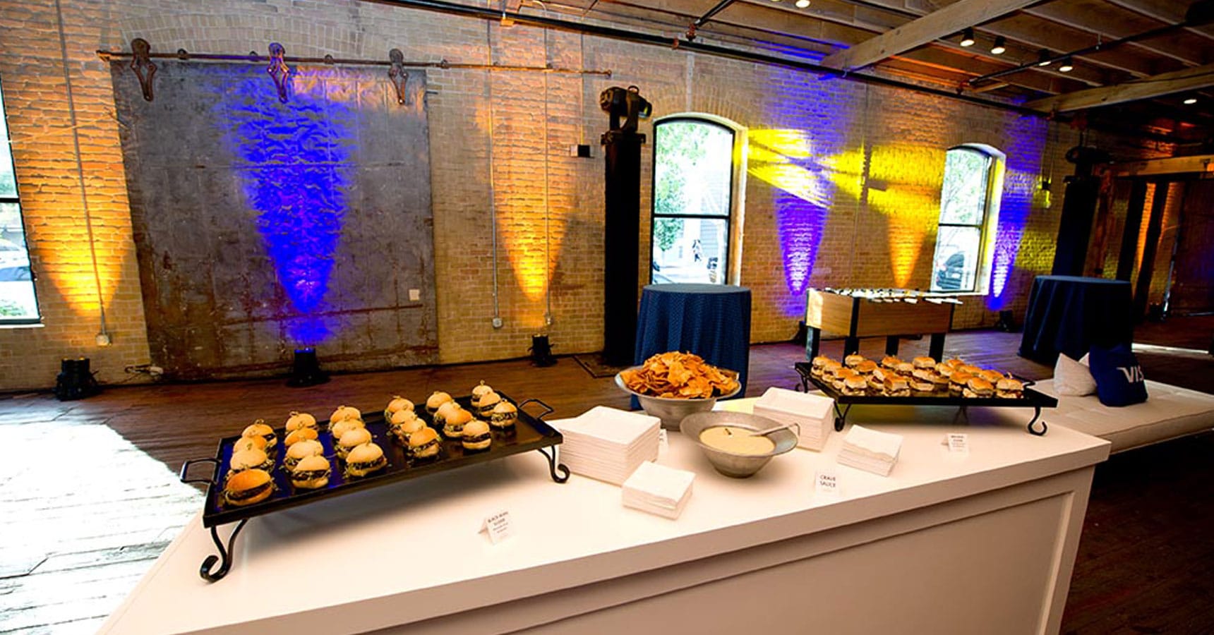 slider station at a corporate event