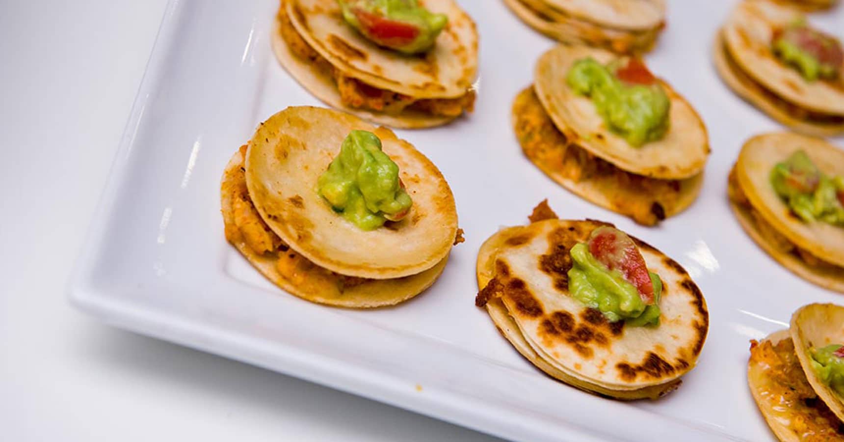blackened chicken quesadilla by Crave Catering