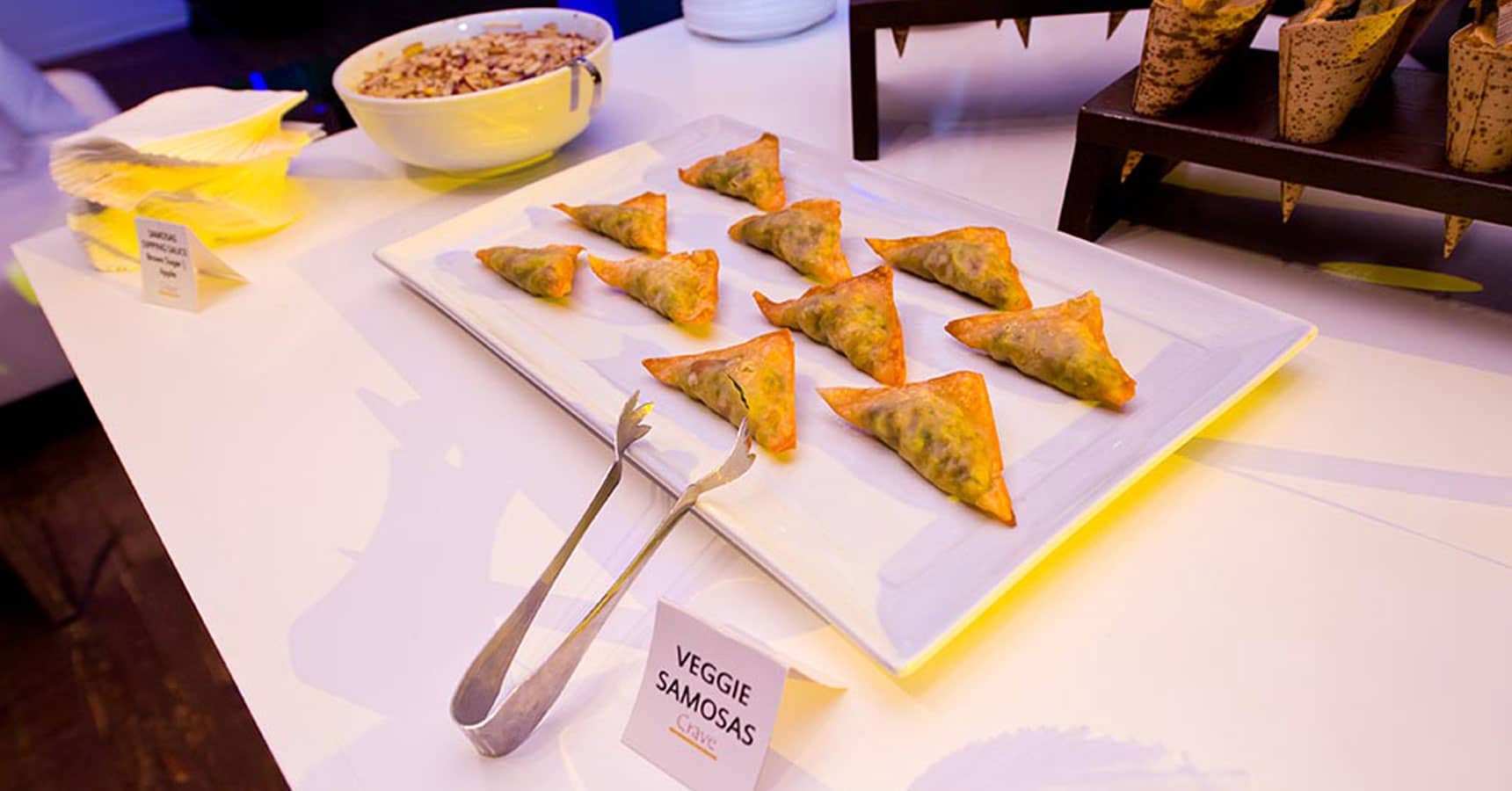 Veggie Samosas by Crave Catering
